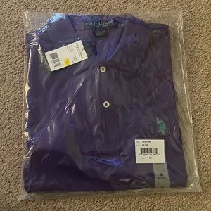 Purple polo shirt